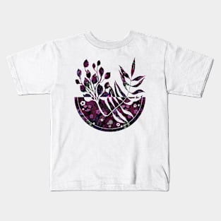 Bountiful Fuchsia Jungle Kids T-Shirt